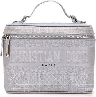 Dior Pre-owned Dior Canvas Cannage Diortravel Vanity Case Ladies 50-MA.1220