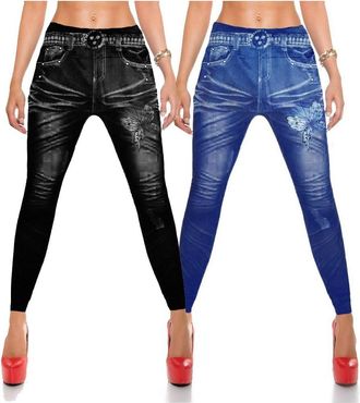 Trade Shop Trade Shop - 2 Patr&oacute;n De Patr&oacute;n Jeans De Mariposa 1 Azul 1 Black Size Single Cod.5241