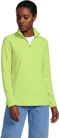Lands End Anyweather Fleece Quarter Zip Pullover in Soft Apple Green at Nordstrom, Size X-Small