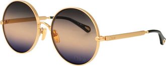 Chlo&eacute; Ch 0321S Zonnebril - Dames - Zonnebrillen - Geel - 59 MM - Accessoires