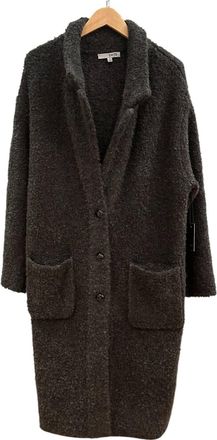 Swtr Womens Boucle Coat In Flannel Black