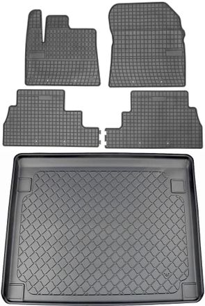 OEM Peugeot Rifter Van Del 06.2018 Set - Alfombrillas De Goma + Alfombrilla Para Maletero