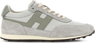 Hogan Low-Profile Sneakers with Suede and Smooth Texture