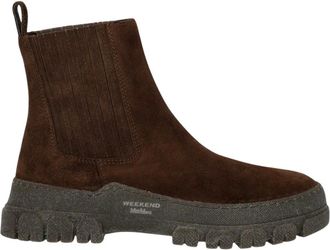 Max Mara Genepi Chelsea Boot - Dames - Schoenen - Bruin - Maat: 40 EU Leer