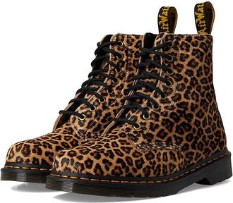 Dr. Martens 1460 Pascal Shoes Light Tan Mini Leopard Spot : UK 10 (US Mens 11 - Womens 12) Medium, Leather/Suede