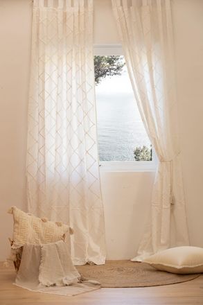 Calma House Cortina color blanco 140x280