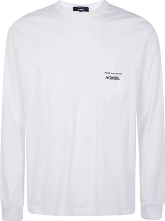 Comme Des Garçons Hombre, Camisetas, Blanco, Talla: XL