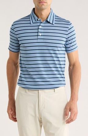 Brooks Brothers Stripe Knit Polo in Blue Multi at Nordstrom Rack, Size Xx-Large