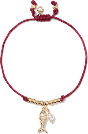 Kate Spade New York summer daze fish cord bracelet in Red. at Nordstrom