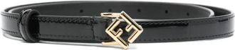 Fendi Black Logo Buckle Belt