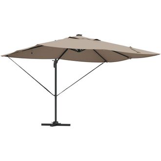 vidaXL Parasol Roma De Brazo Lateral Topacio, Negro 352 X 251 X 265 Cm Vidaxl