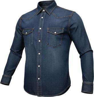 Jacob Cohen Western Shirt - Heren - Spijkeroverhemden - Blauw - XL - Katoen - Overhemden