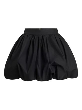 Patou bubble-hem mini skirt - women - Organic Cotton - 36 - Black