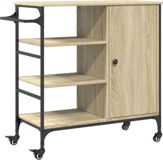 vidaXL Vidaxl - Carrito de cocina madera ingeniería Sonoma 87,5x38,5x84,5 cm