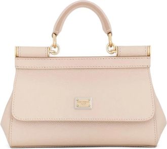 Dolce & Gabbana small Sicily leather tote bag - Pink