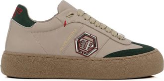Philipp Plein Retro Hustle Lage Sneakers - unisex - Sneakers - Beige - 45 EU - Leer - Schoenen