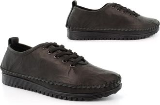 Generic Womens Real Leather Shoes Ladies Lightweight Shoes Size 8 Womens Leather Shoe Size 3 Ladies Lightweight Shoe Comfort Casual Lace Up Rubber Sole Sizes 