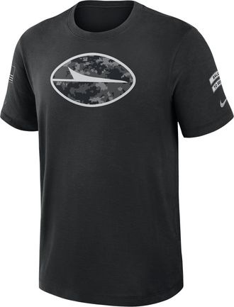 Nike New York Jets Salute to Service Slub Nike Mens Dri-FIT NFL T-Shirt in Black | 034900AA2P-AEG