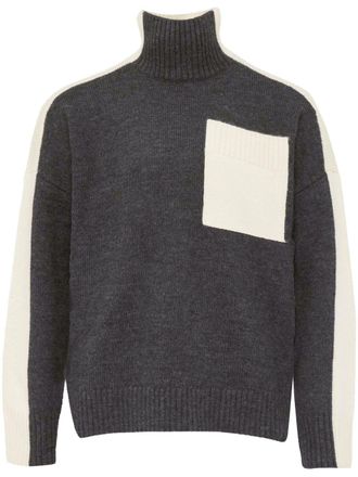 J.W.Anderson Dark Grey Color-Block Cardigan