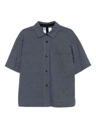 Margaret Howell blouse met korte mouwen - Blauw
