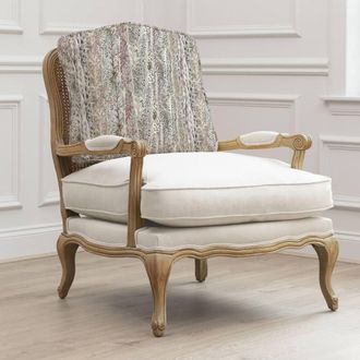 Voyage Maison Whimsical Tale Printed Florence Chair in Light Oak