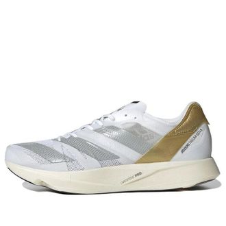 adidas x Tinman Elite Adizero Takumi Sen 8 White Gold Metallic GW1380