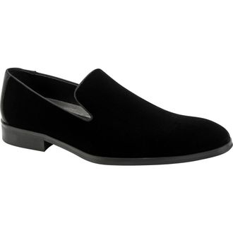 Kenneth Cole Harry2 Velvet Venetian Loafer in Black Velvet at Nordstrom, Size 10.5