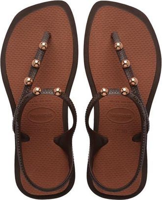 Havaianas Flash Fusion Sandal in Coffee/Rust at Nordstrom, Size 9