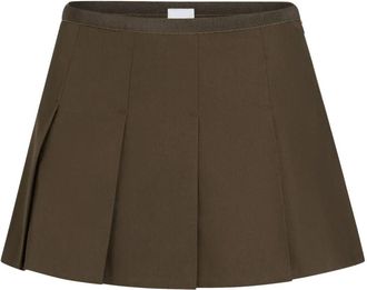 Patou Mini Pleated Skirt By Patou