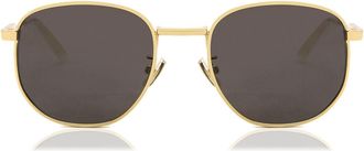 Bottega Veneta BV1160SA Asian Fit 004 Mens Sunglasses Gold Size 53