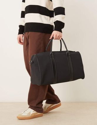Asos Borsone weekend elegante nero in neoprene