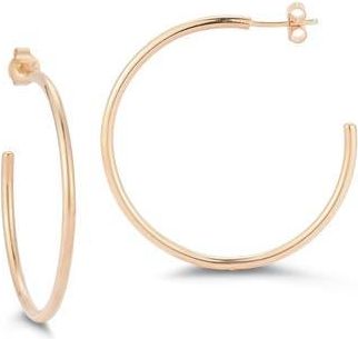 Glaze Jewelry 1.5-Inch Hoop Earrings in Rose Gold at Nordstrom Rack