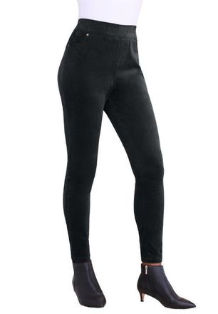 Roaman's Corduroy Legging in Black at Nordstrom, Size 16