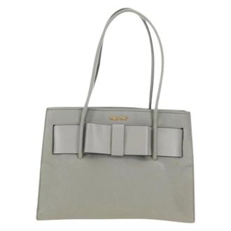 Miu Miu Pre-owned Leren Schoudertas - Dames - Vintage Schoudertas - Grijs - ONE Size - Leer - Vintage