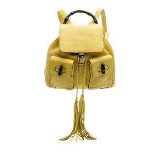 Gucci Pre-owned Backpacks, female, Yellow, Size: ONE SIZE Pre-owned Vintage Backpack