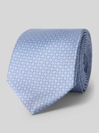 Gierremilano Seidenkrawatte aus reiner Seide mit Logo-Patch (7,5 cm) in Bleu, Gr&ouml;&szlig;e 1