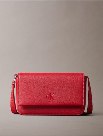 Calvin Klein Jeans Calvin Klein Womens All Day Phone Flap Crossbody Bag - Red - OS