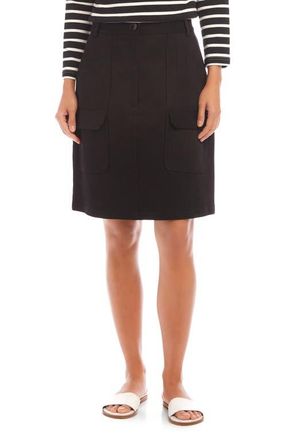 Karen Kane Twill Cargo Skirt in Black at Nordstrom, Size 8