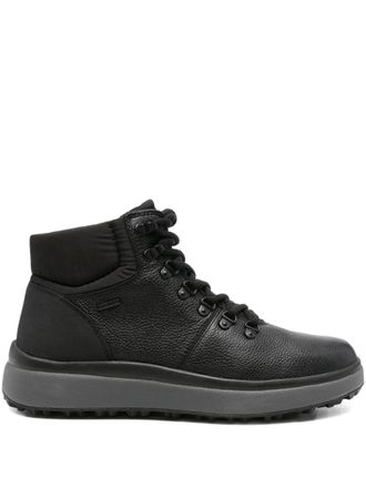 Geox Granito + Grip lace-up padded collar boots - Black
