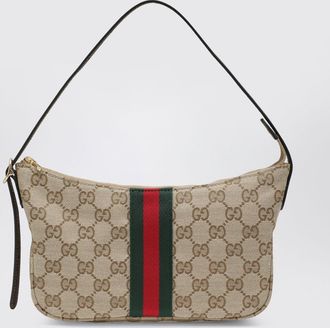 Gucci Borsa Lunetta Gucci in canvas con monogram GG jacquard