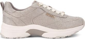 Carvela Womens Adoro Bling Sneakers - Taupe Fabric - Size UK 3