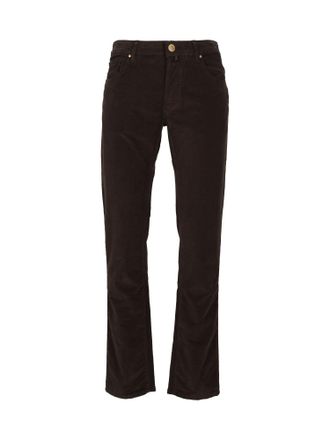 Jacob Cohen Tailored Slim Fit Pants with Five-Pocket Design