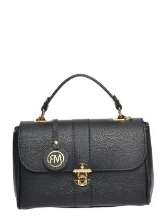 Roberta M Zwart Rundleer Tas