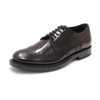 Tod's Derby Bucature Formale Gomma 62C - Heren - Veterschoenen - Zwart - 40 1/2 EU - Leer - Schoenen