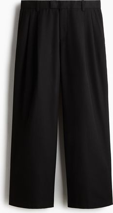 H&M Hose in Loose Fit - Schwarz