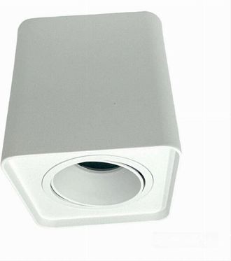 Trade Shop Trade Shop Traesio - Trade Shop - Portafaretto Orientabile Da Soffitto Bianco Per Faretto Gu10 / Gu5.3 P34-gu10-b1