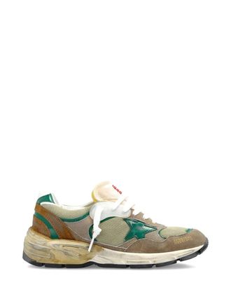Golden Goose Running Dad New Nylon And Leather Upper Suede Toe And S
