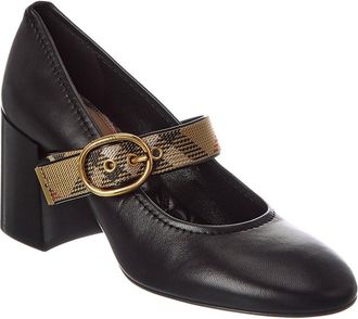 Burberry Check Robin Leather Pump
