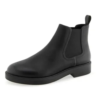 Aerosoles Womens Aerosoles Poshan Boots Black Leather Round Toe Ankle Chelsea ZAP1412