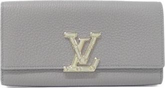 Louis Vuitton Gray Long Wallet (Bi-Fold) (Pre-Owned)